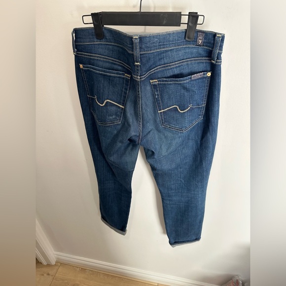 LIKE NEW- 7 FOR ALL MANKIND - Josefina Skinny Boyfriend Jeans - Size 28 - Picture 7 of 7